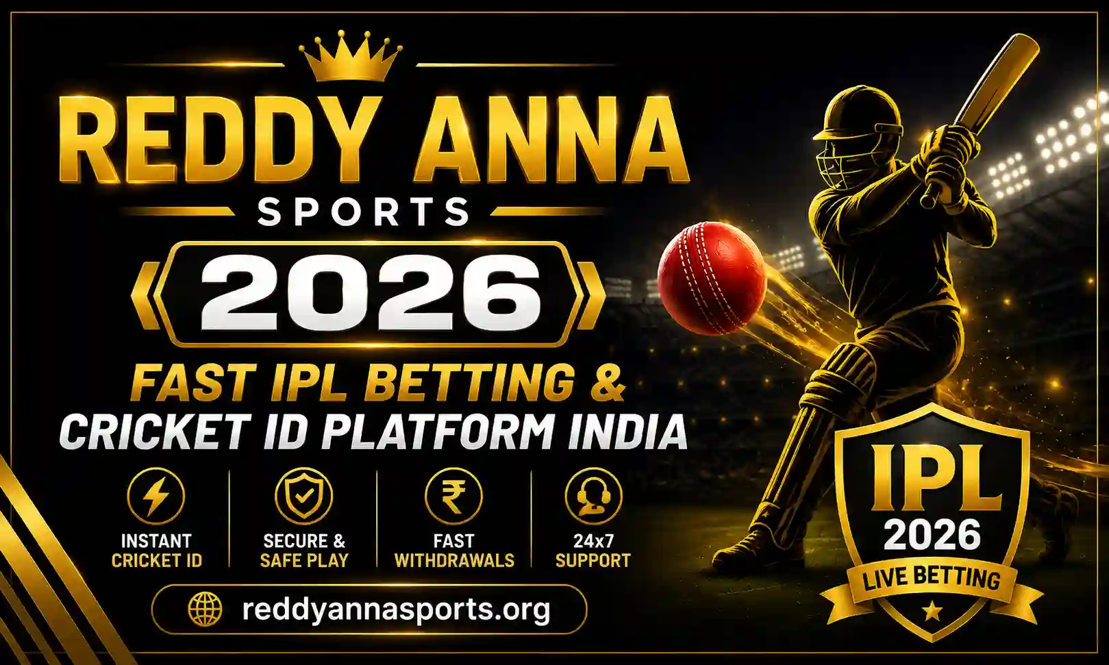 Reddy Anna Sports 2026 – Fast IPL Betting & Cricket ID Platform India